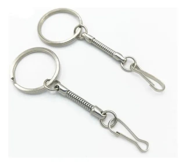 Chaveiro De Metal Com Corrente De Cobra E Pendurado  - Foto 3