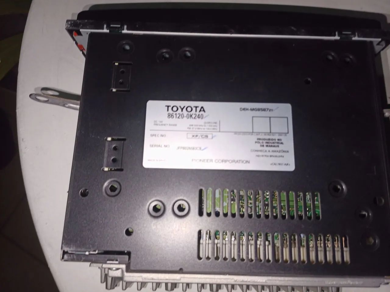 Rádio/CD - Toyota/ ORIGINAL - funcionando. No estado. - Foto 3