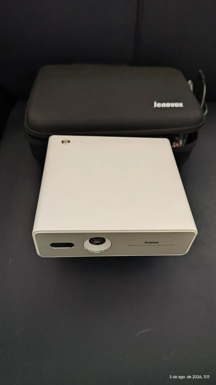 PROJETOR JENOVOX 5000 MINI -1000ANSI-Android-DLP - bateria interna - Foto 4