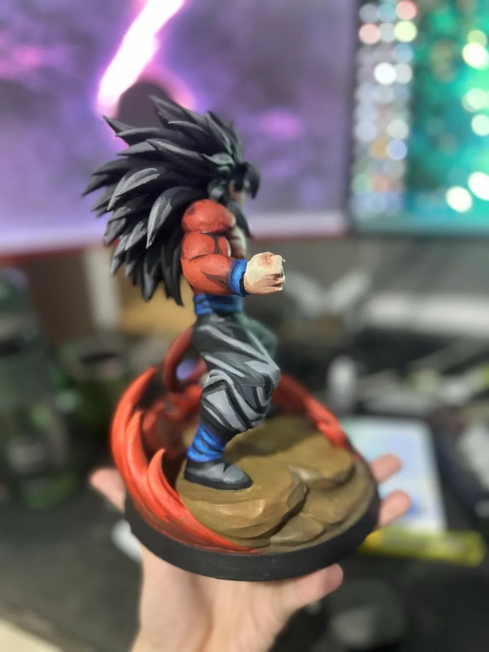 Goku ssj 4 action figure 23cm  - Foto 2