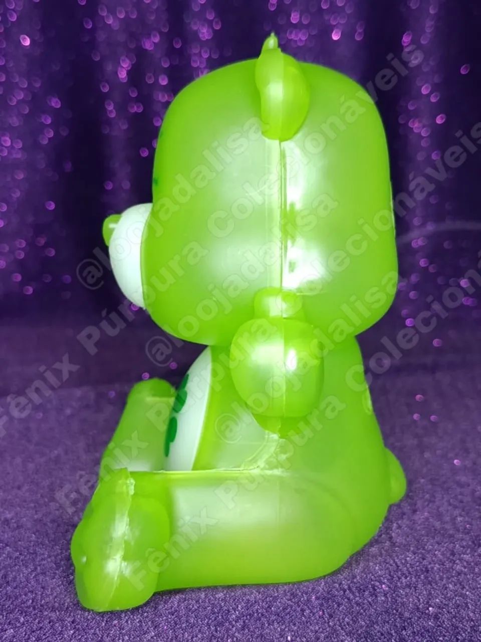 Luminária Ursinhos Carinhosos Giraffas Verde Boa Sorte Trevo De Quatro Folhas Original Lac - Foto 4