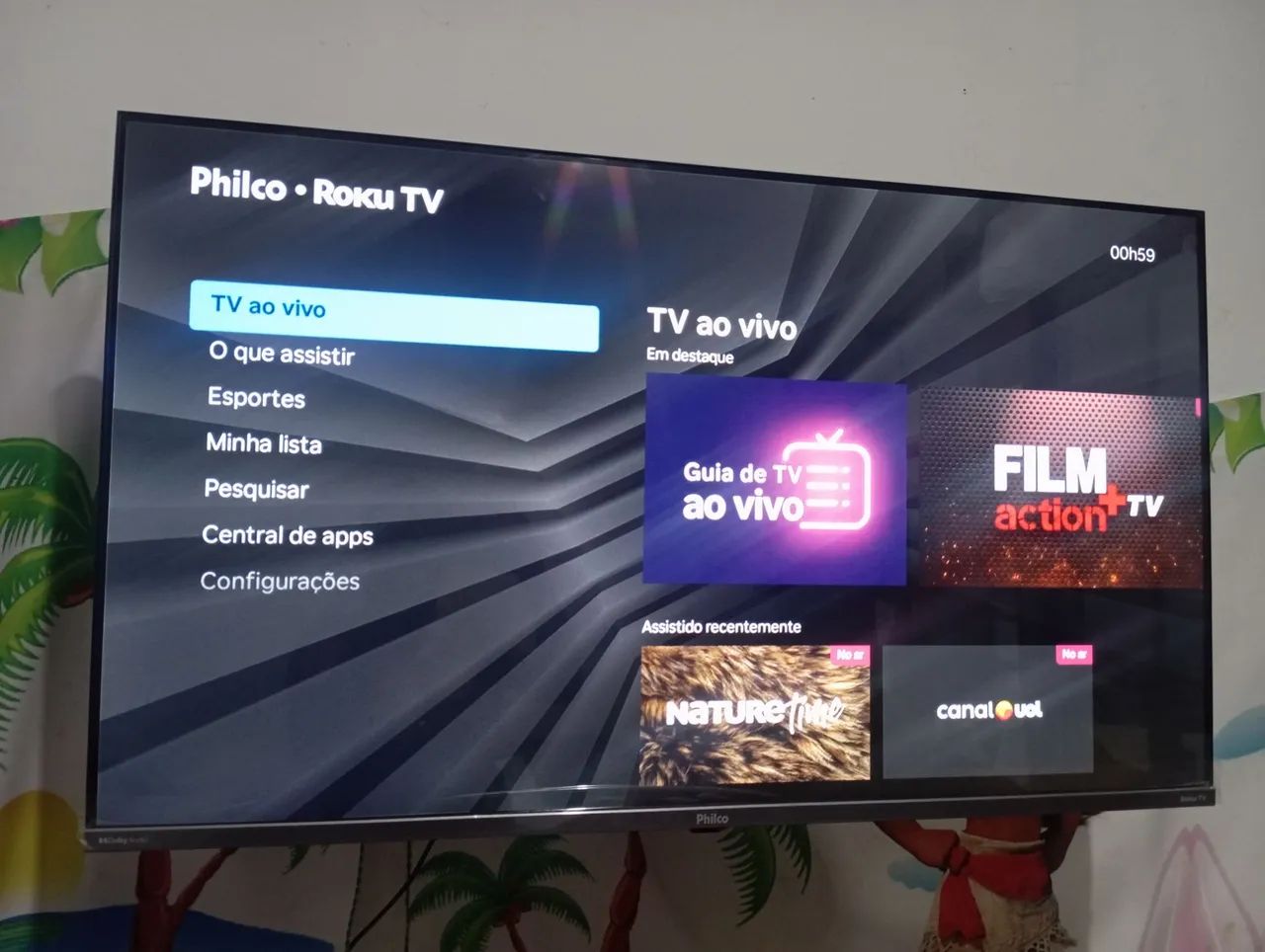 Vendo tv Philco Roku 43 polegadas apenas 3 meses de uso 