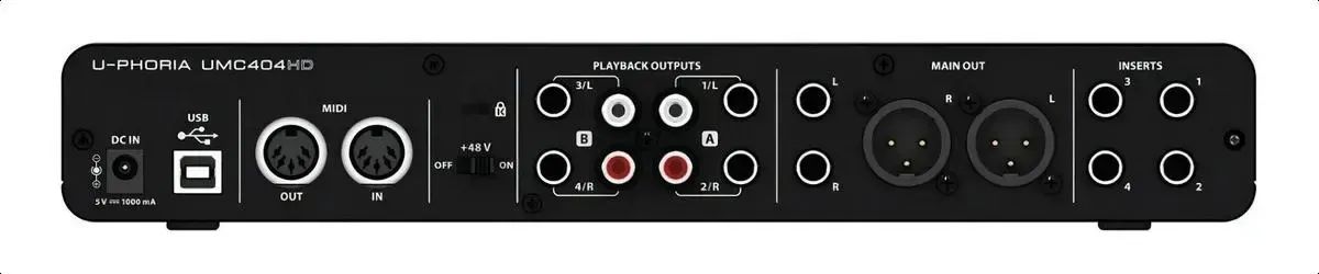 Interface de áudio Behringer U-Phoria UMC404HD 2ª geração - Foto 3
