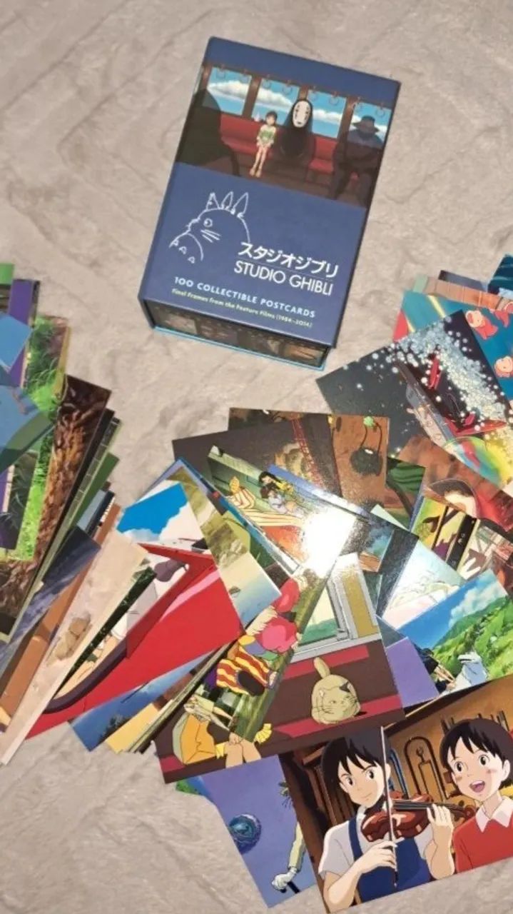 ENVIO NACIONAL Studio Ghibli 100 COLLECTIBLE POSTCARDS  - Foto 2