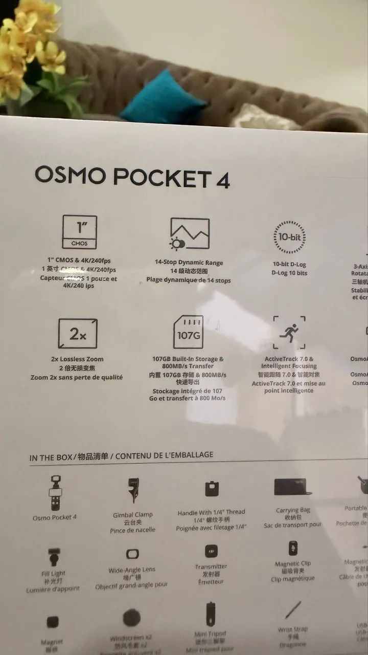Osmo Pocket 4 Combo Creator / lacrado , zero .  - Foto 3