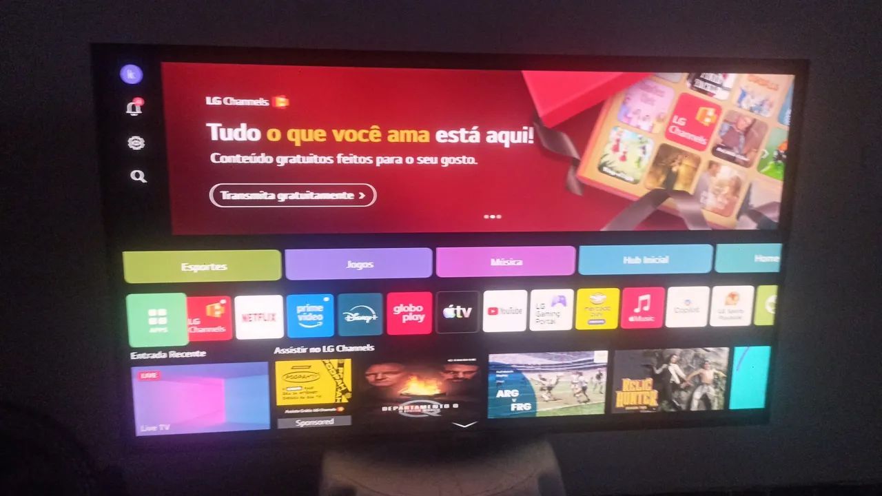 TV LG 55 polegadas smart 4K 