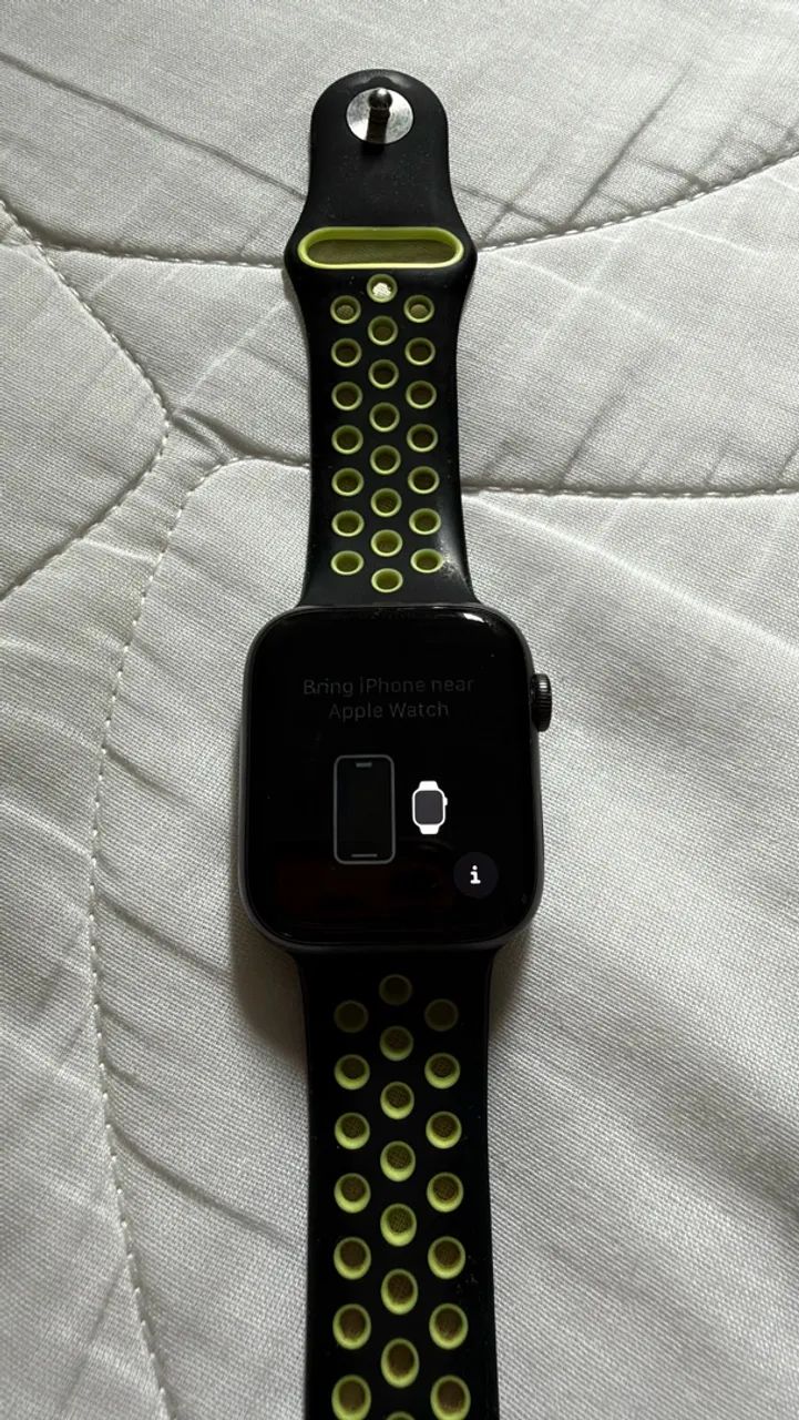 Apple Watch Series 5 Nike GPS 44mm Preto - Original - Smartwatches