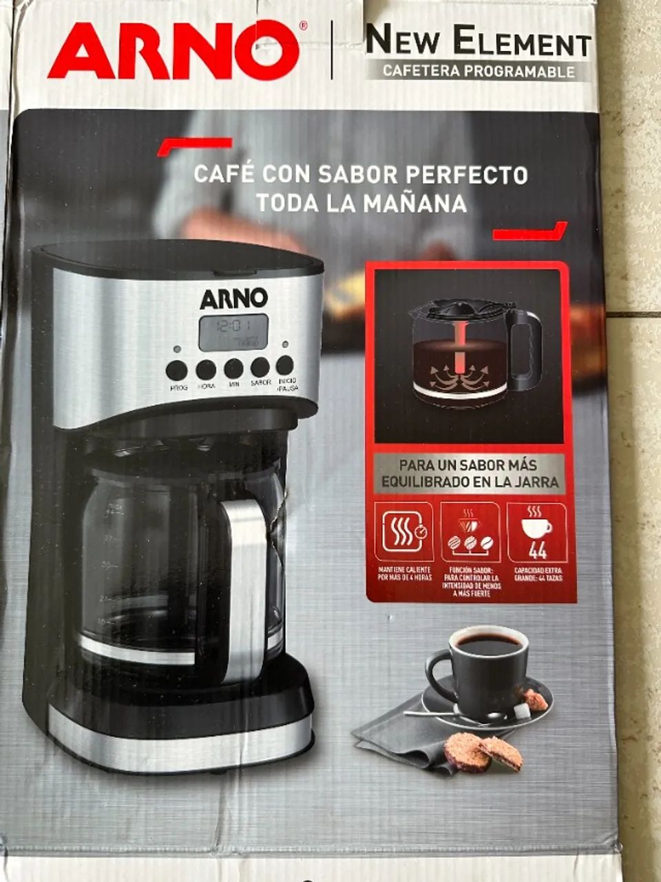 CAFETEIRA ELÉTRICA ARNO - PROGRAMÁVEL E COM TIMER-220V - Foto 3