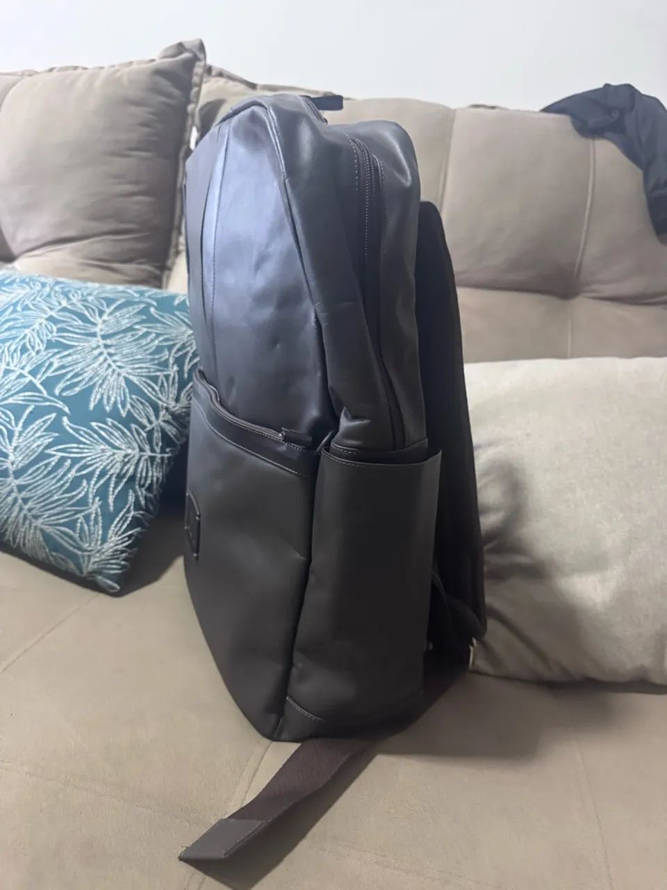 Mochila 100% Couro Legítimo  - Foto 3