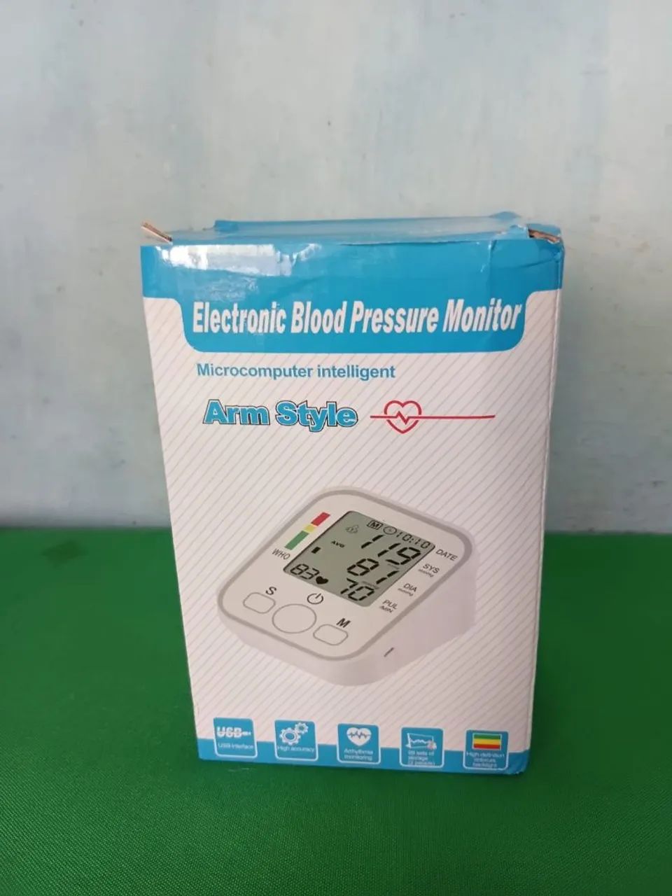 Medidor de pressão a pilha e cabo USB  - Foto 4