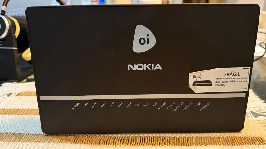 Moden Nokia G-240W-C Oi   com fonte de alimentação