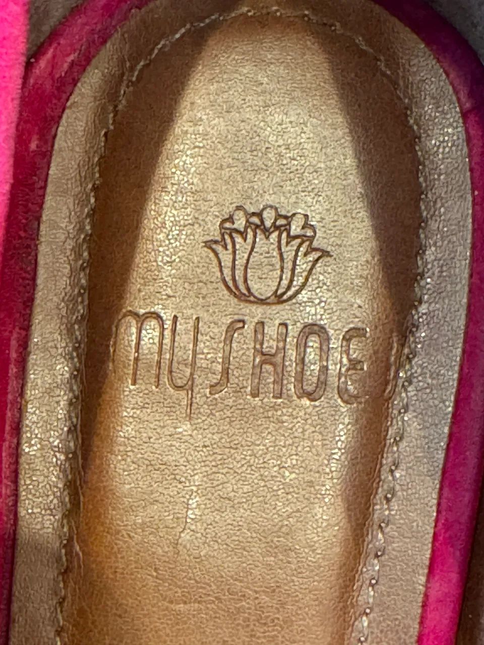 Sapato Myshoe peep toe pink  - Foto 3
