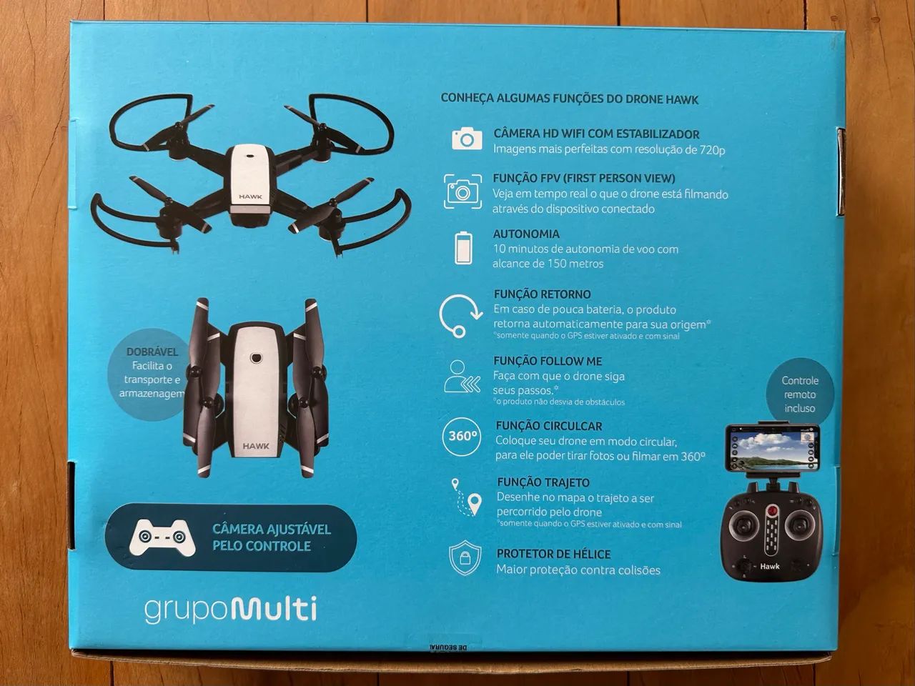 Drone Hawk - Usado 1 vez apenas - Foto 3