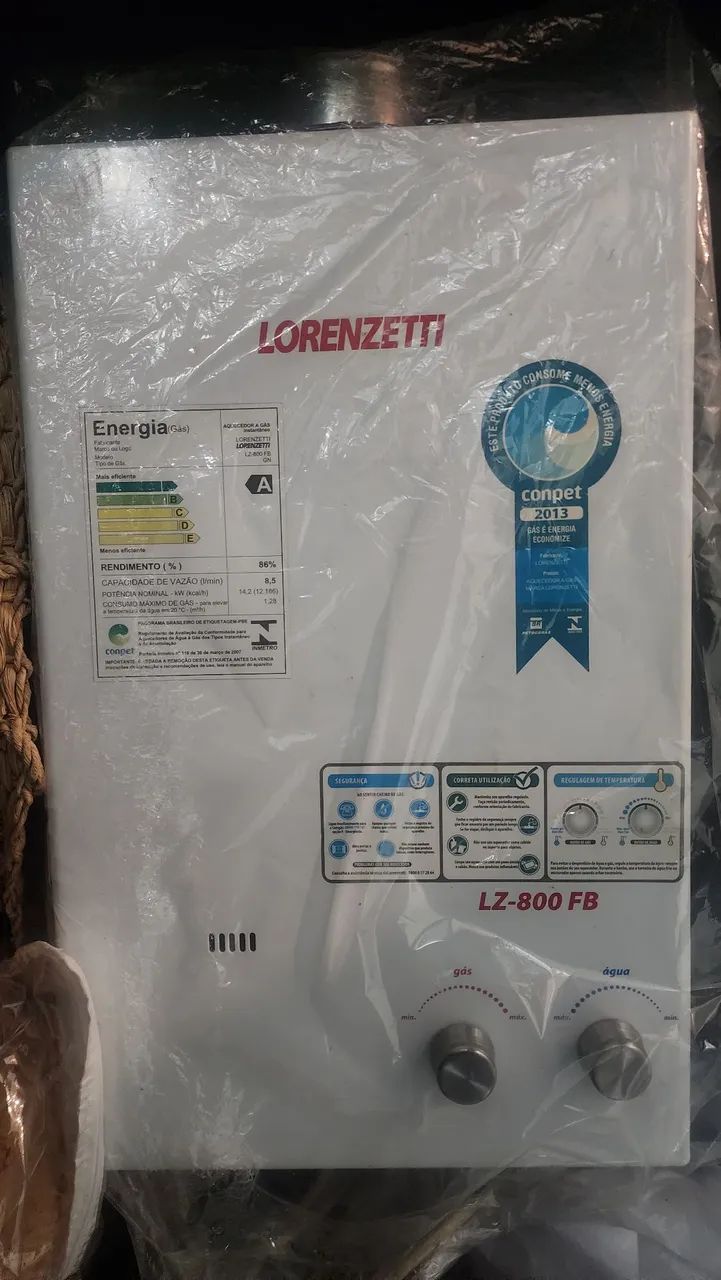 Aquecedor a gás Lorenzetti