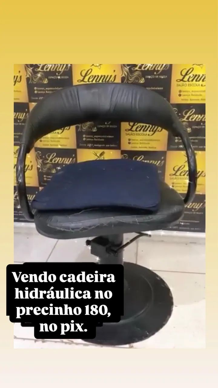 Vendo uma cadeira de cabeleireiro 