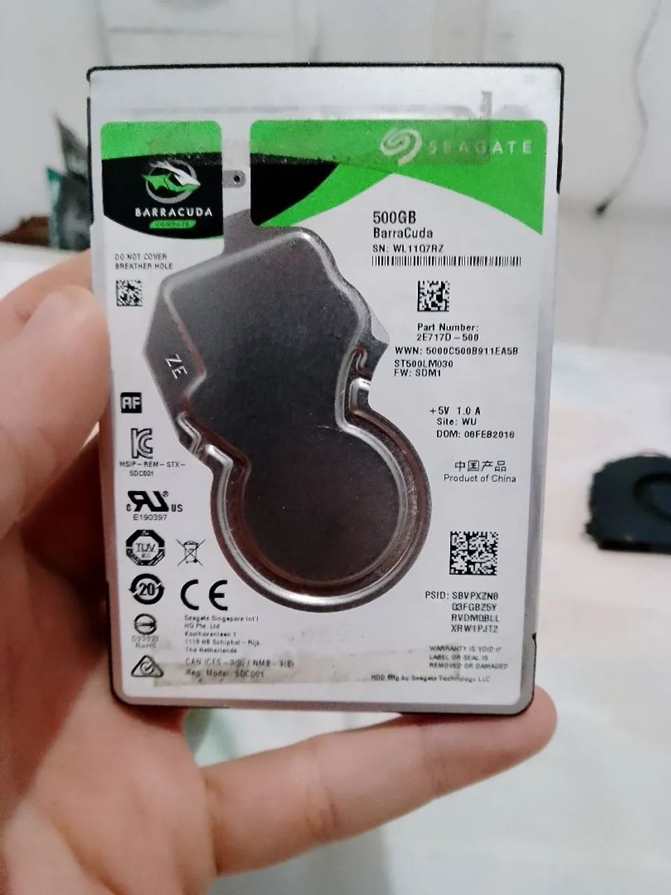 ? HD Seagate Barracuda 500GB SATA 2.5" para Notebook e PC - Funcionando