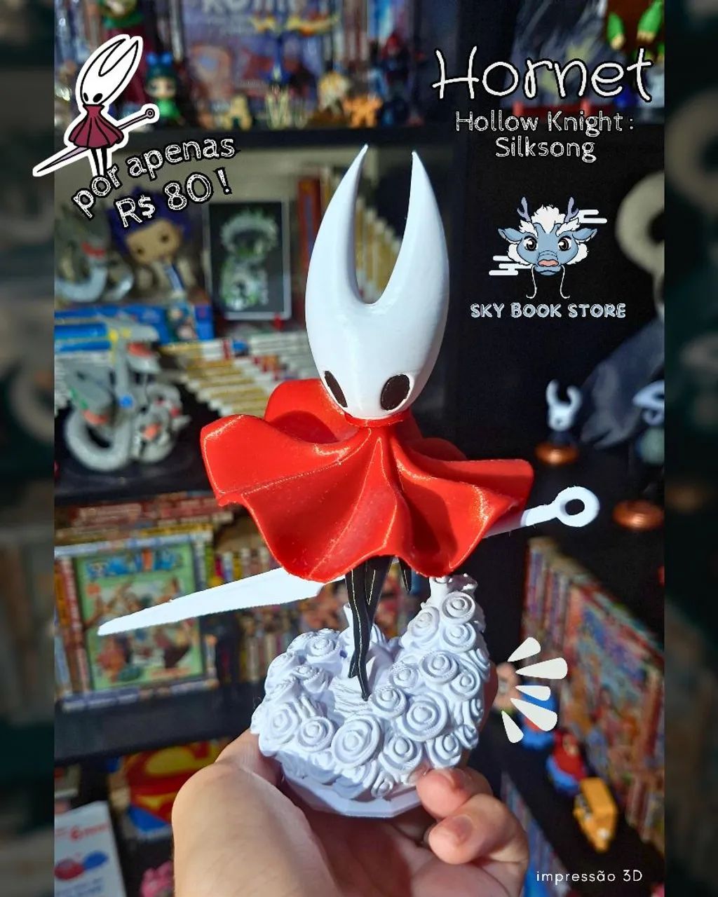 Hornet Silk Song impressa em 3d!