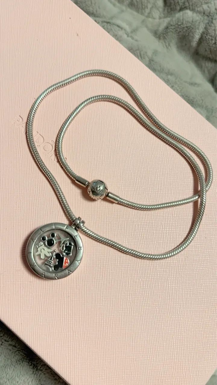 Colar Pandora original, corrente com caixa