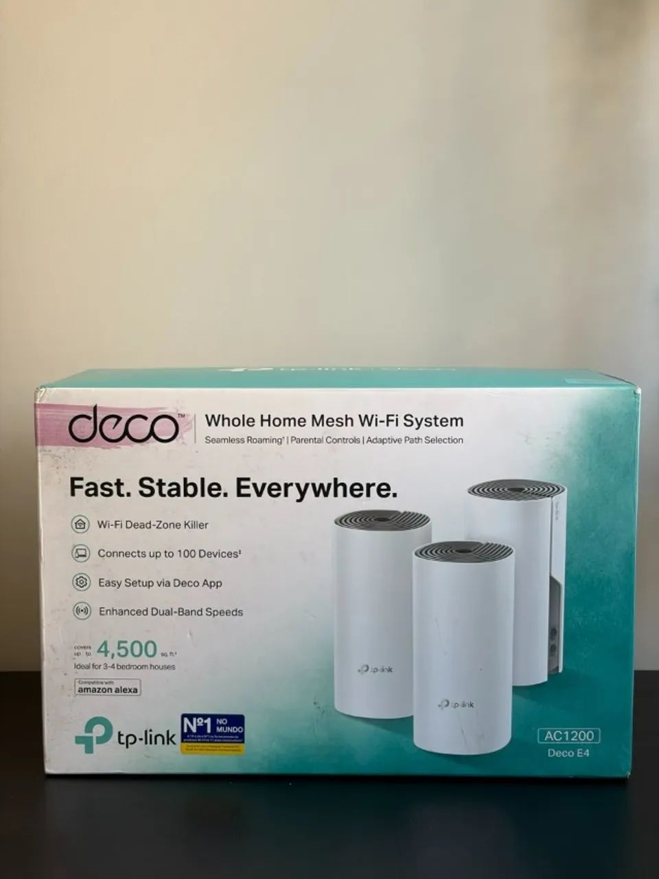TP-Link Deco E4 AC1200 Rede Mesh Wi?Fi com 3 unidades + caixa e acessórios - Foto 4
