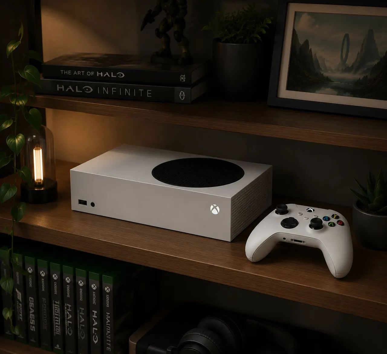 Xbox series s com controle e cabos - Foto 2