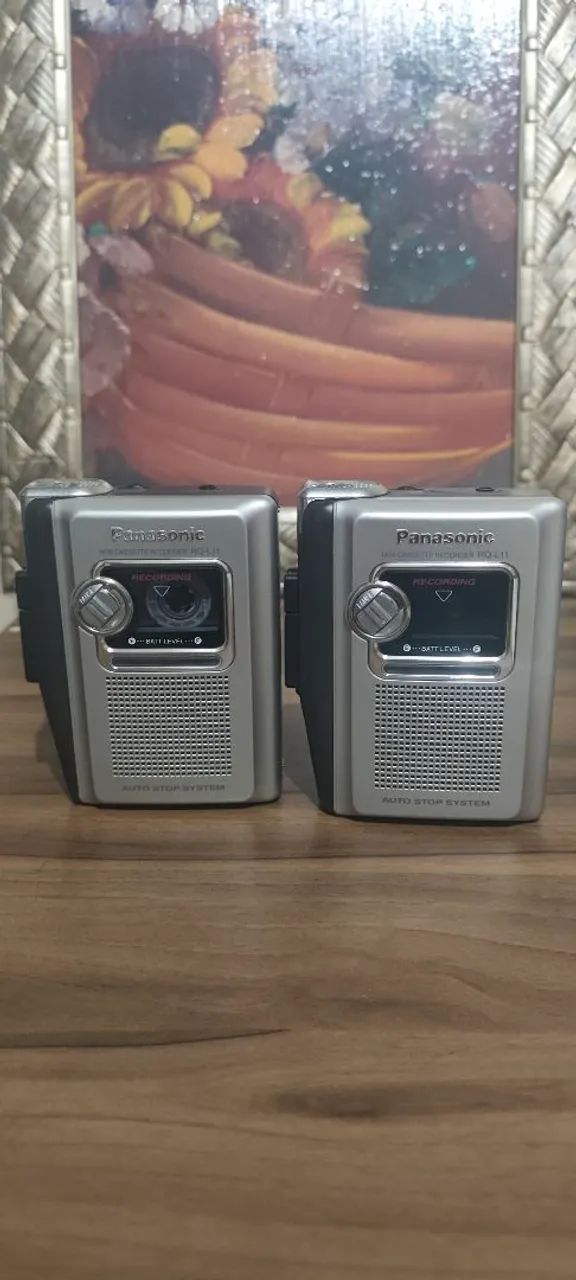 Gravadores Mini Cassete Panasonic RQ-L11 - Perfeito Funcionamento