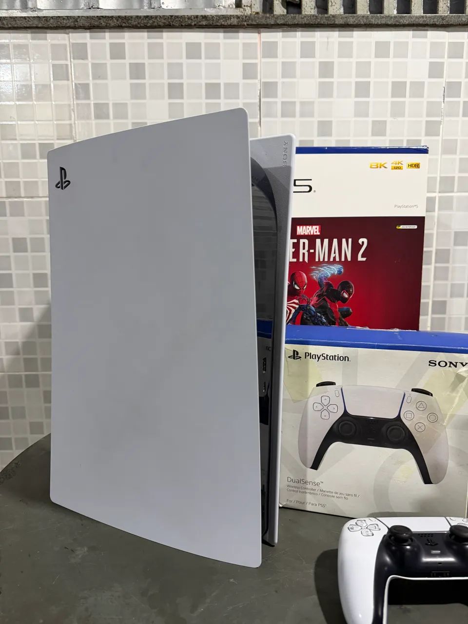 Ps5 com leitor de disco 2 controles e caixa seminovo - Foto 3