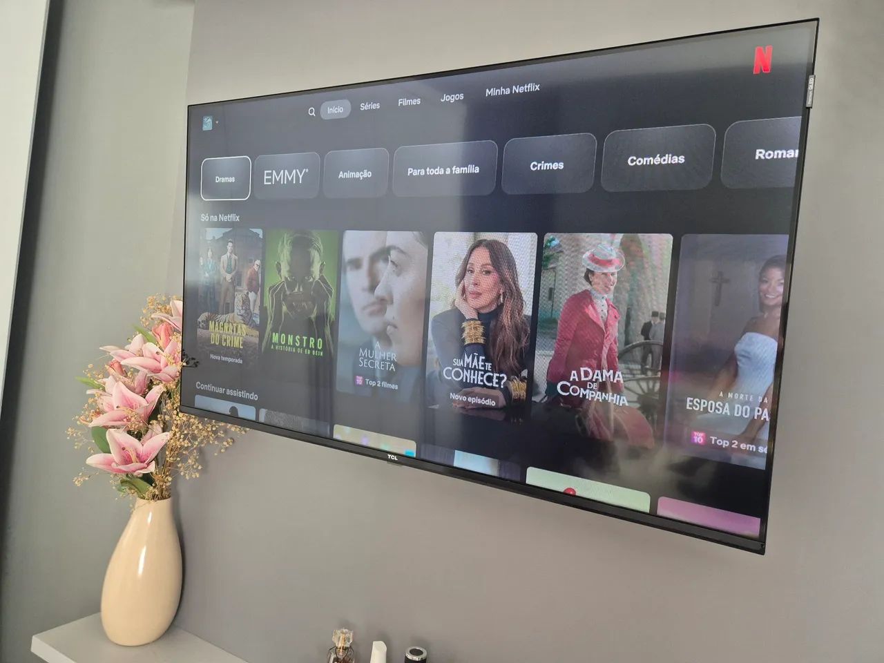 TV 43" TCL Full HD QLED Google TV 2 HDMI