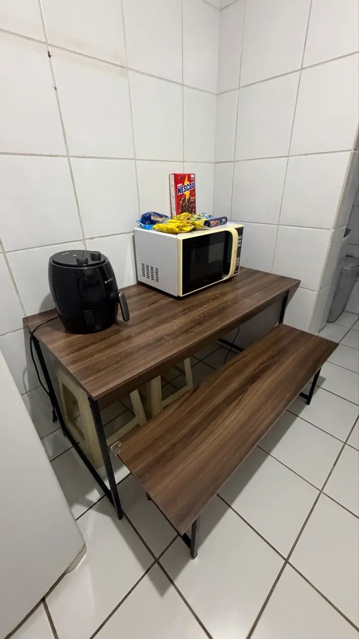 CONJUNTO MESA INDUSTRIAL MDF