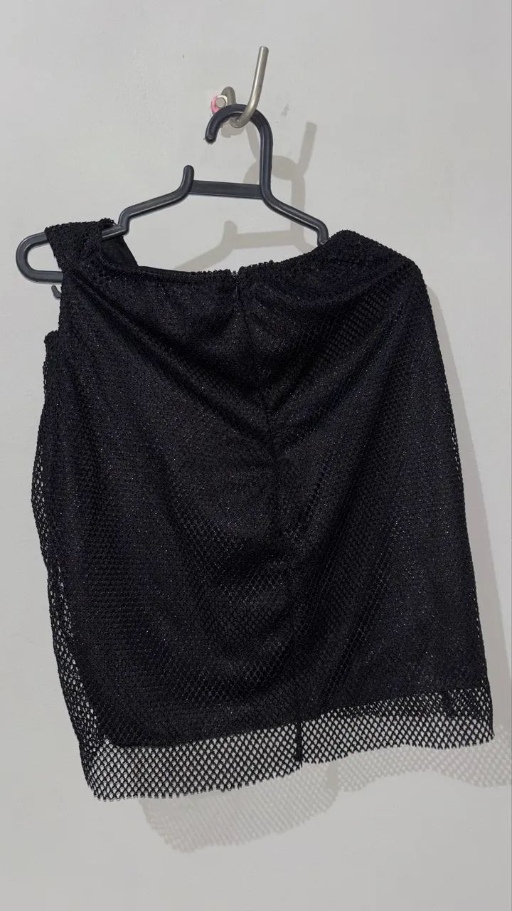 Conjunto preto de renda tamanho P - Foto 3