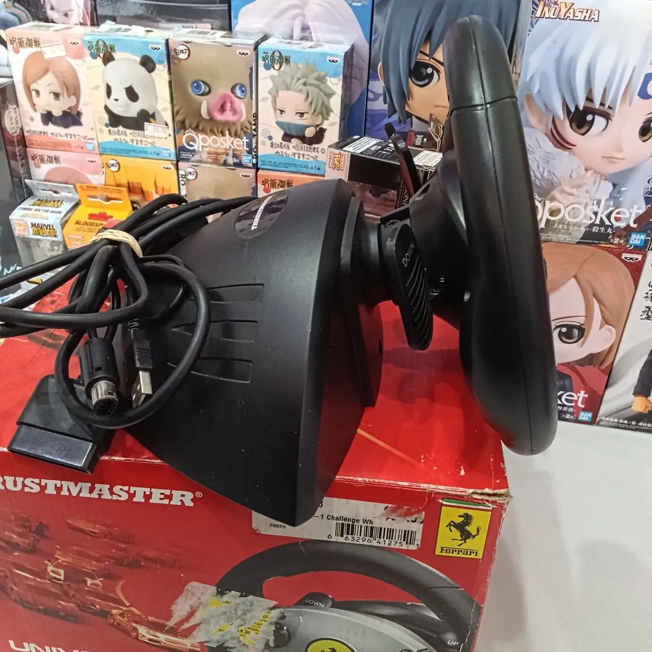 Vendo Volante com pedais THRUSTMASTER compativel com Ps2,Ps3,Pc,GameCube,Wii Semi novo - Foto 4