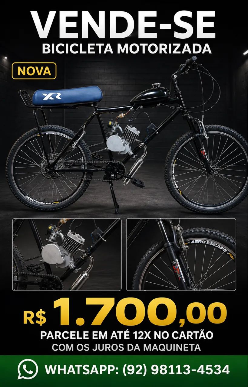 Bicicleta Motorizada Nova Aro 26