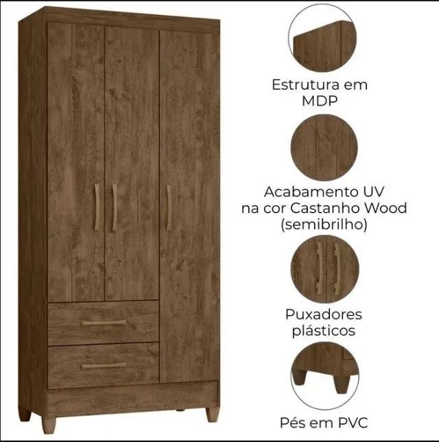 Guarda Roupa solteiro na oferta do dia !  - Foto 3