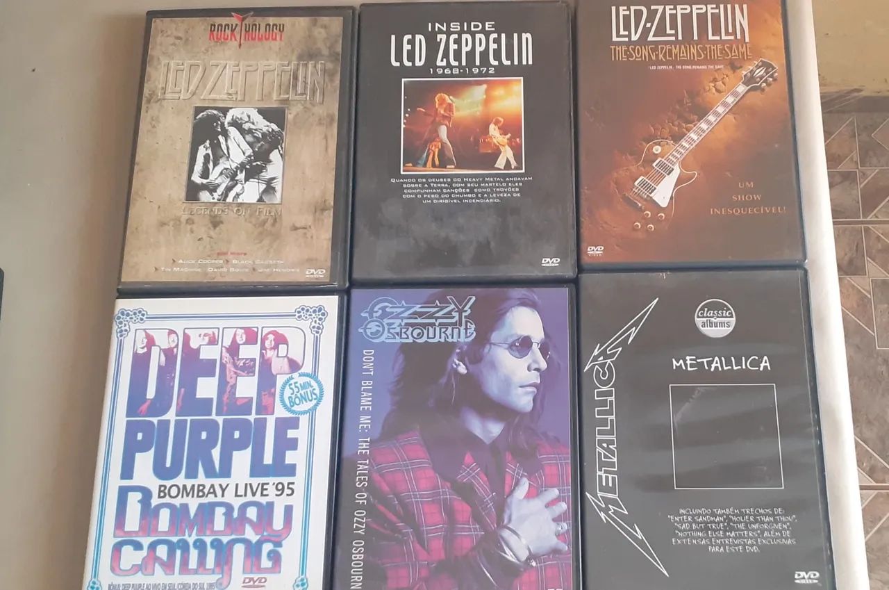 DVDS de Rock - Lote - No estado