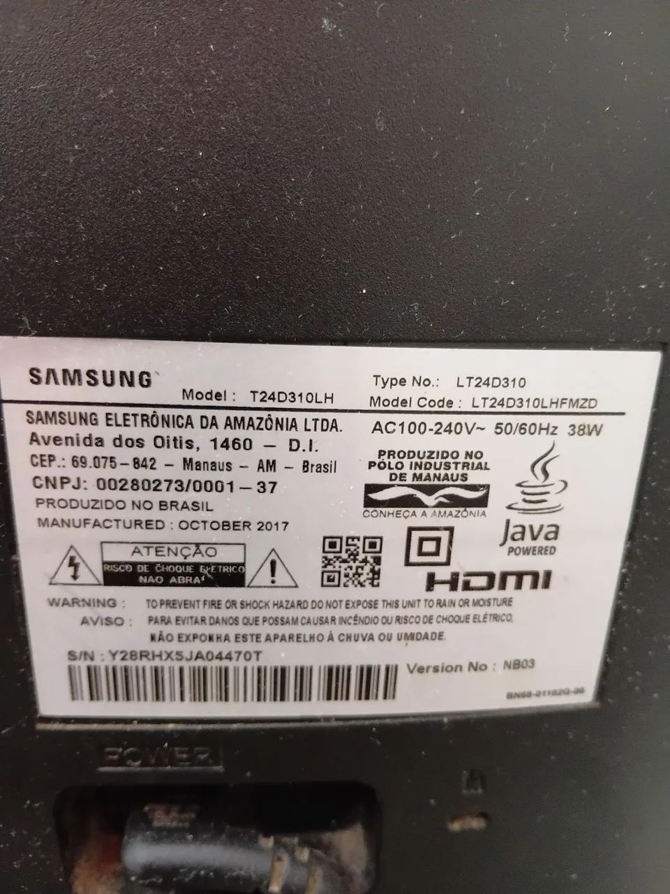 Tv Samsung t24b31olh