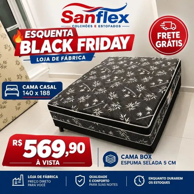 Cama Casal BLACK FRIDAY 