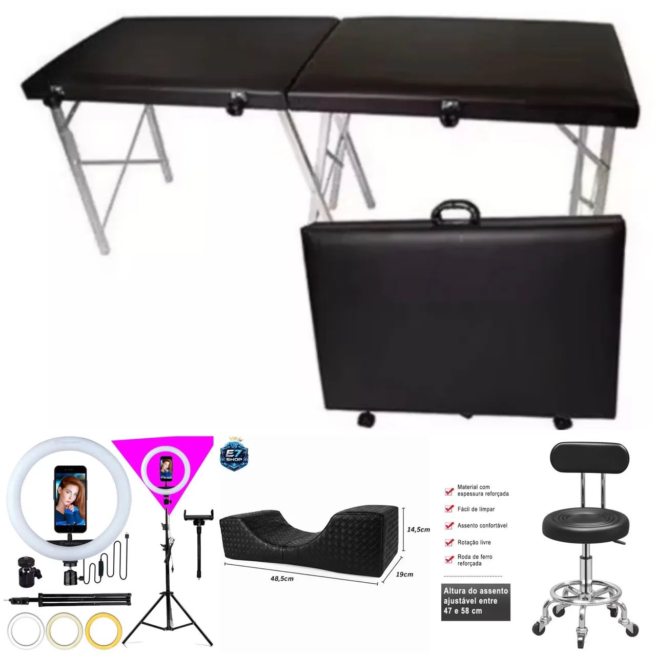 KIT STUDIO|. MACA/MOCHO/RING LIGHT/ALMOFADA