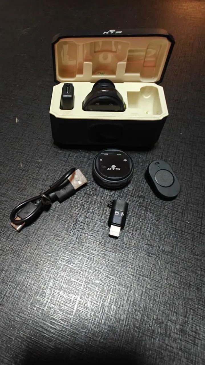 Microfone de Lapela Duplo Sem Fio Magnético - Foto 5