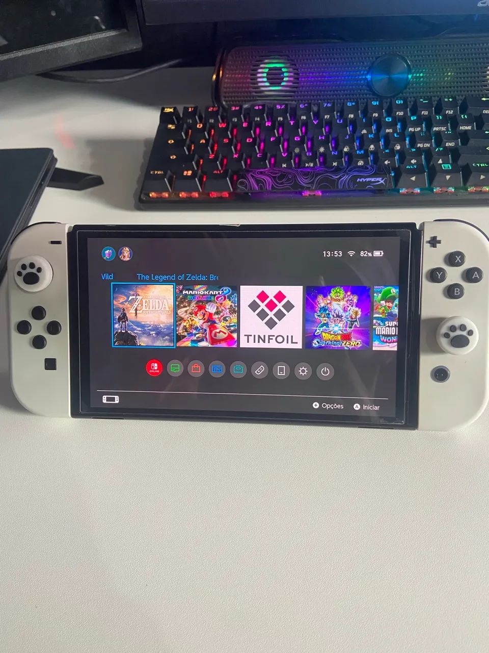 Nintendo switch OLED DESBLOQUEADO - Foto 4