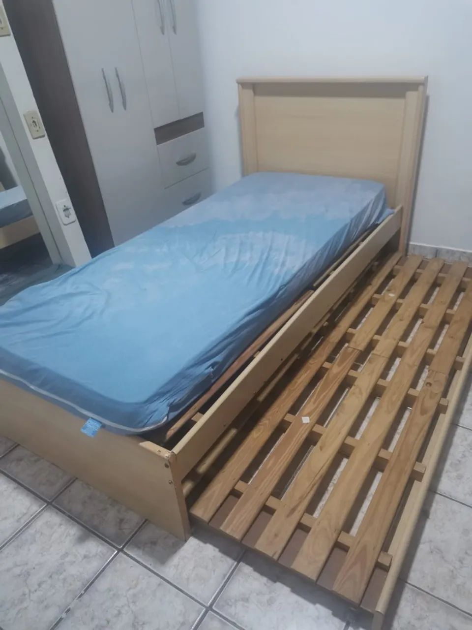 Cama de Solteiro Completa (Com Colchão)