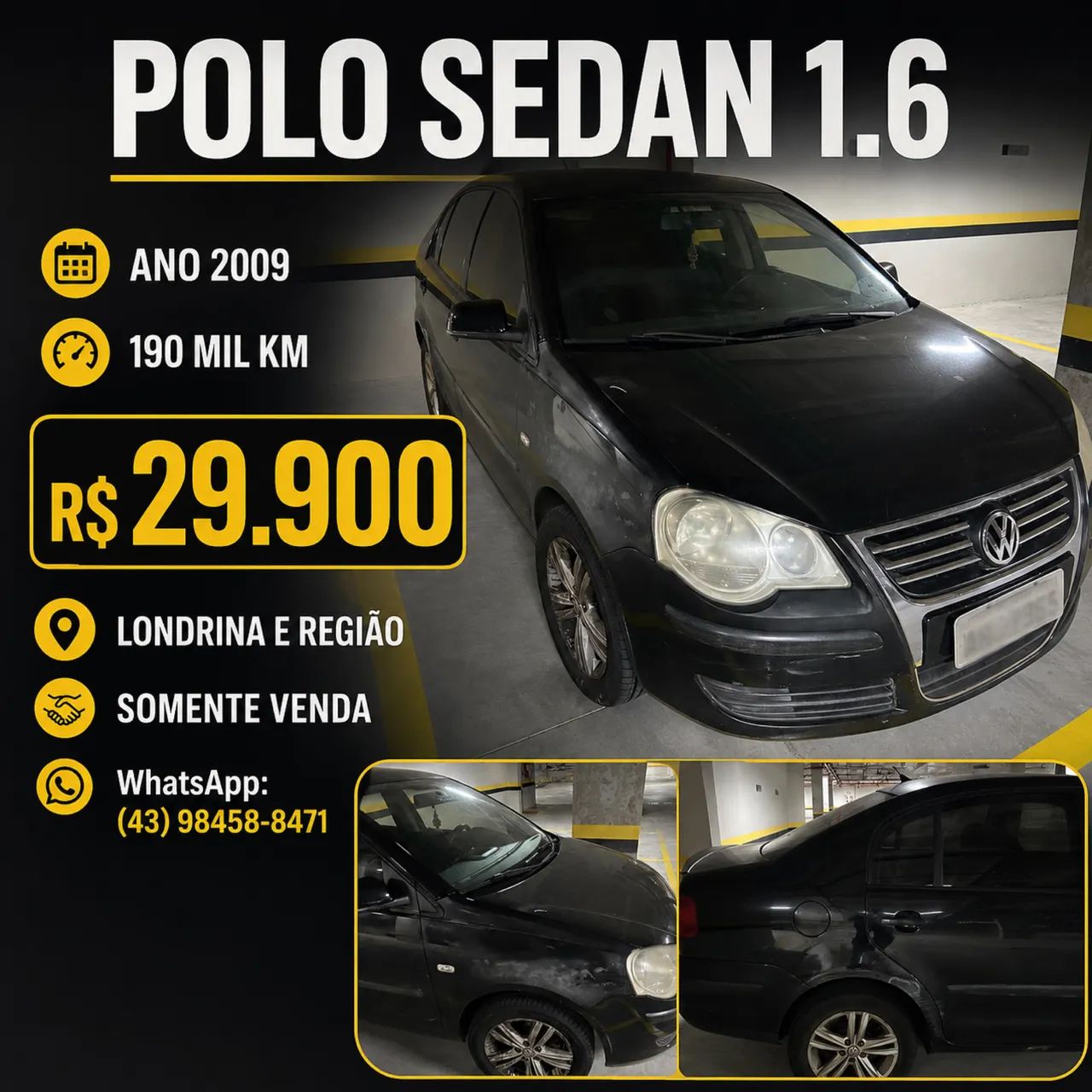 Volkswagen Polo Polo Sedan 1.6 Mi Total Flex 8V 4p 2009