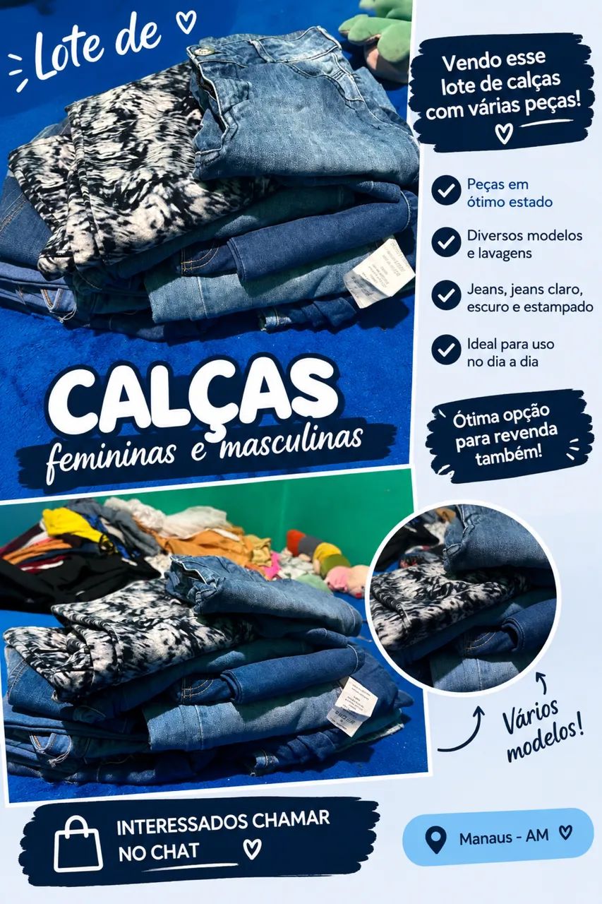Lote de calças jeans  - Foto 2
