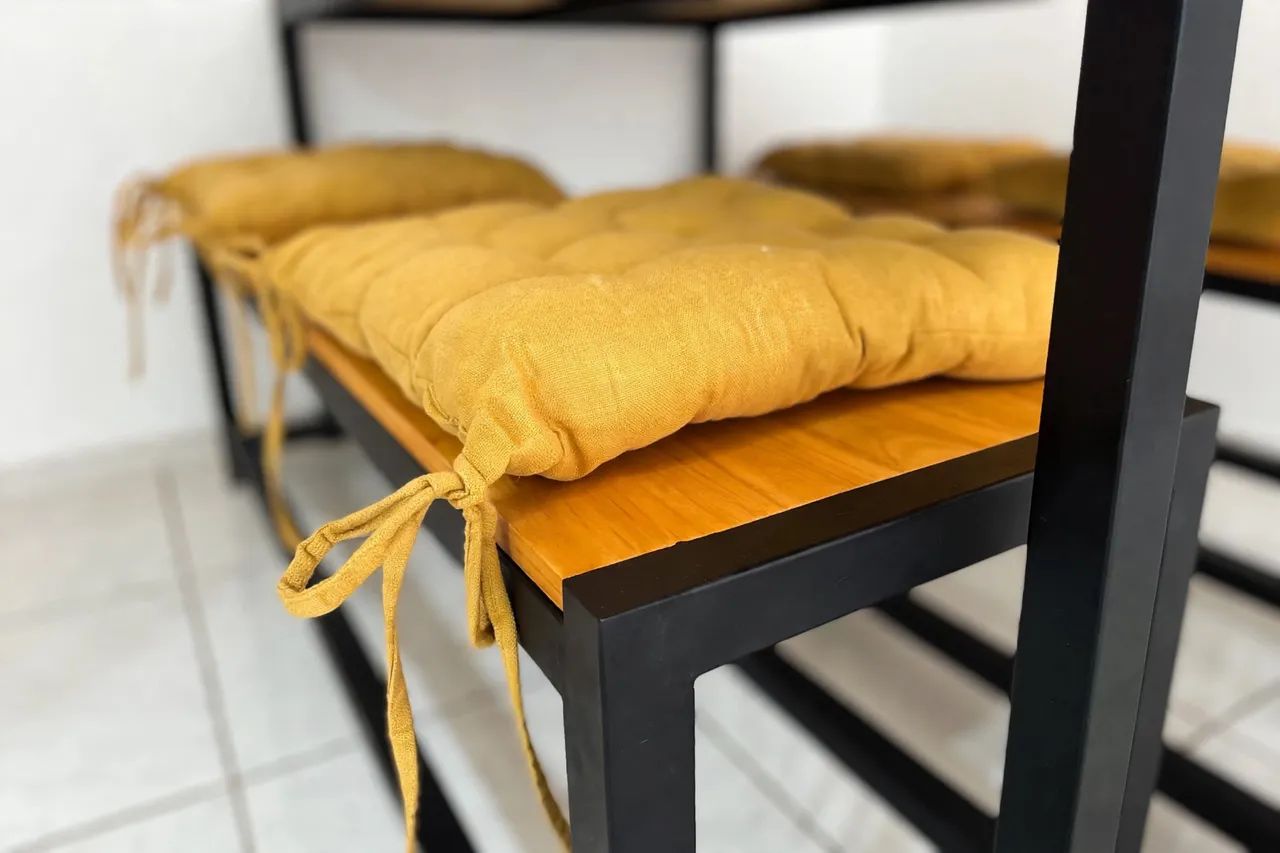 Mesa com bancos 140x90  - Foto 4