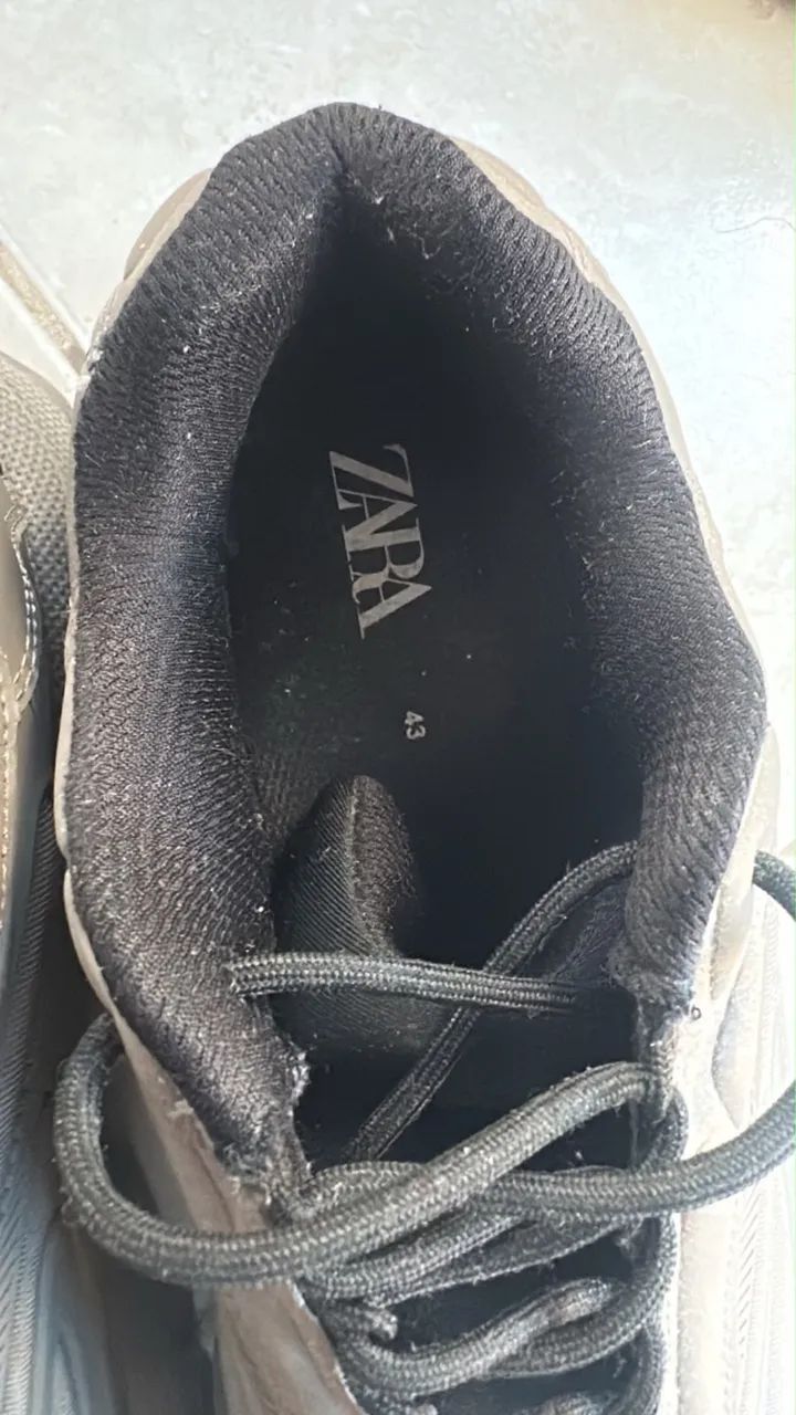 Tênis Zara Chunky Cinza - Foto 3