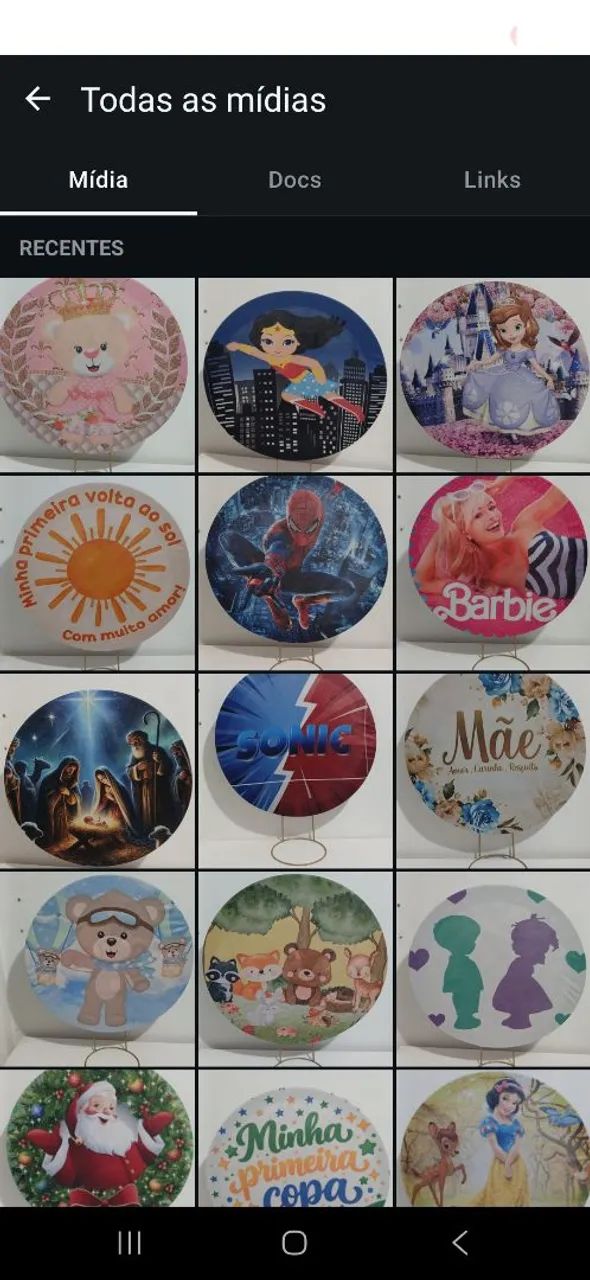 Desapego painel 50cm tecido