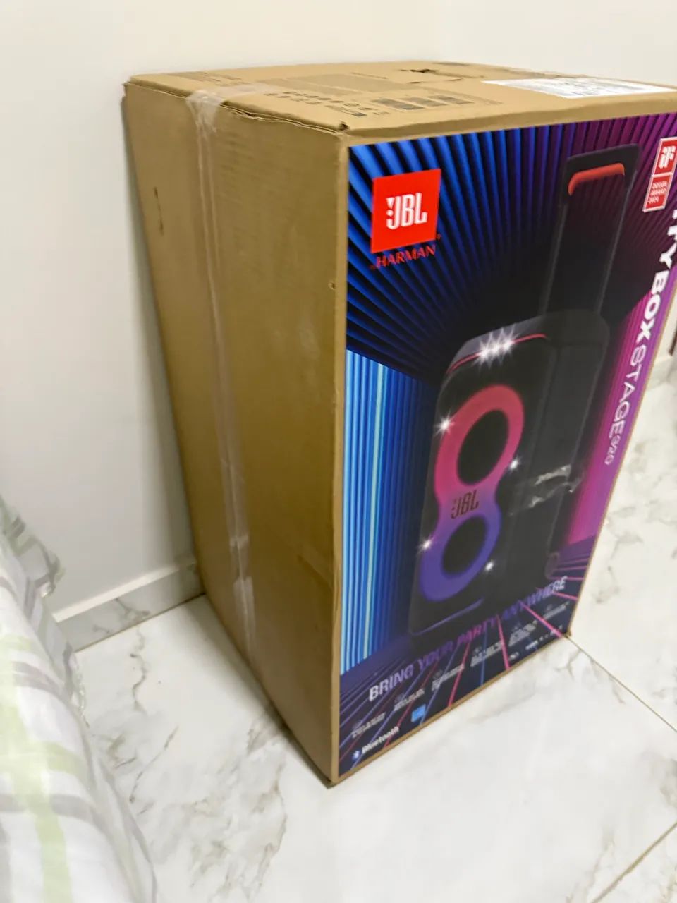 Caixa de som Partybox stage 320 modelo novo zera  - Foto 2