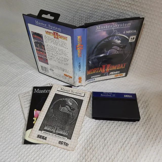 JOGO MASTER SYSTEM MORTAL KOMBAT II CIB