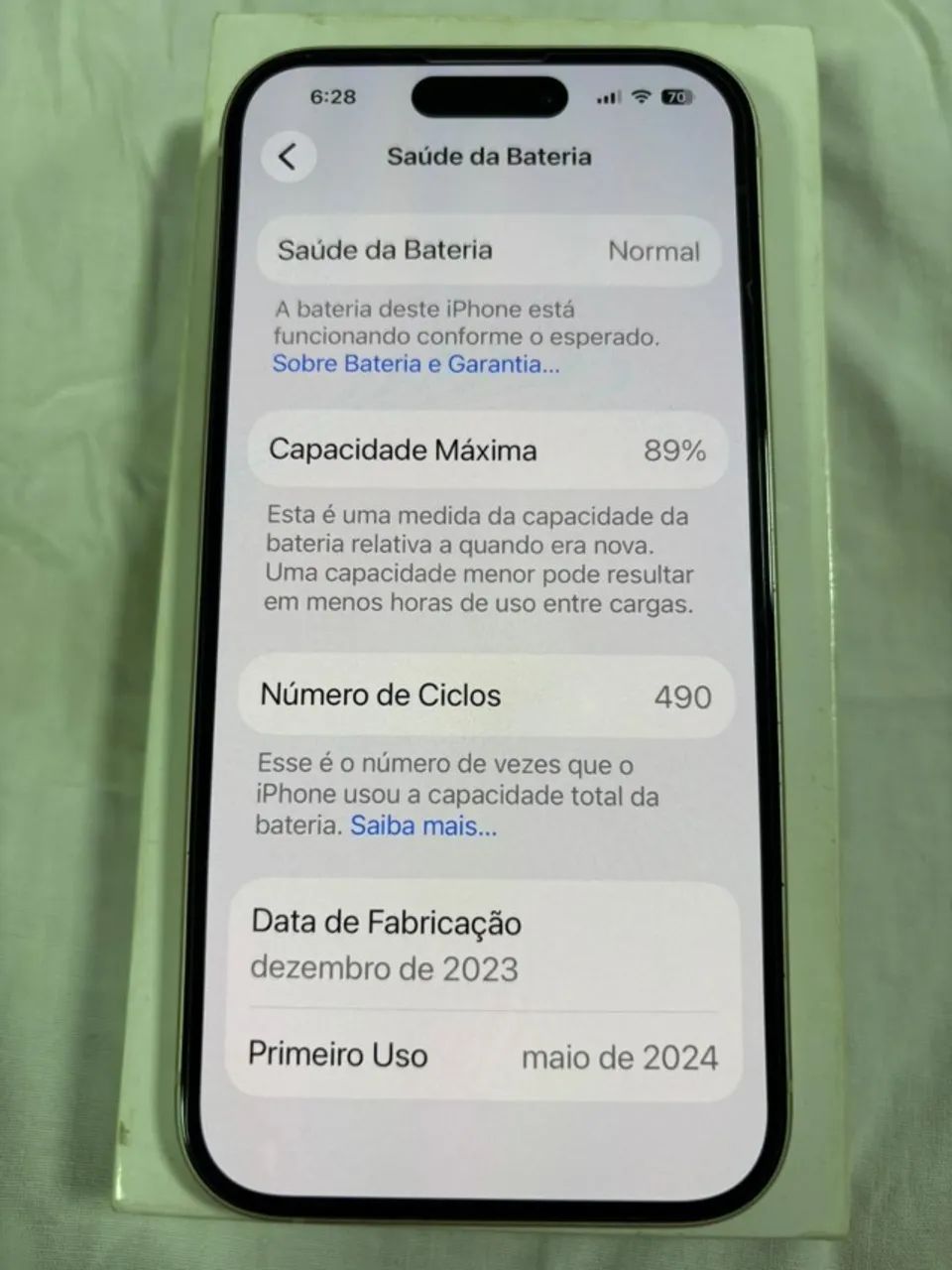 iPhone 15 128 gb amarelo - Impecável - Foto 2