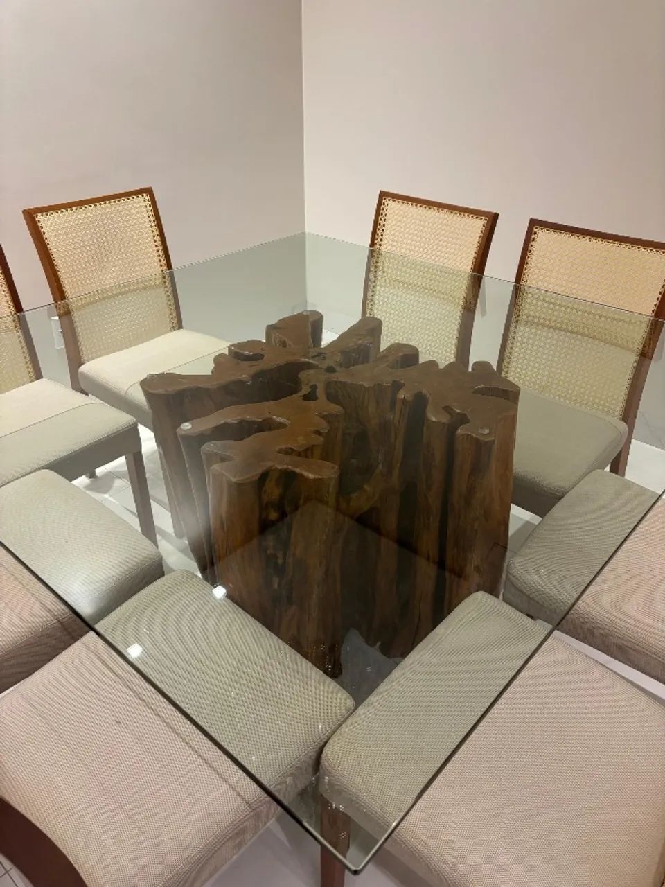 Mesa de jantar quadrada 8 lugares - Foto 2
