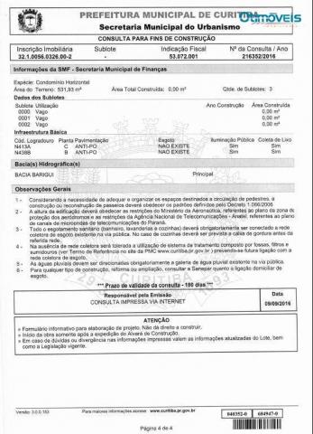 Terreno para alugar, 124 m² por r$ 1.000,00/mês - vista alegre - curitiba/pr - Foto 16