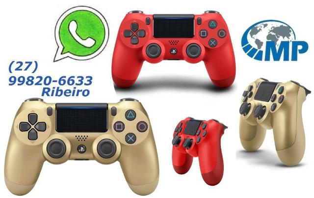 Controle de ps4 Gold (dourado) e Lava Red (vermelho) nesse preco só aqui na Marketplace!!